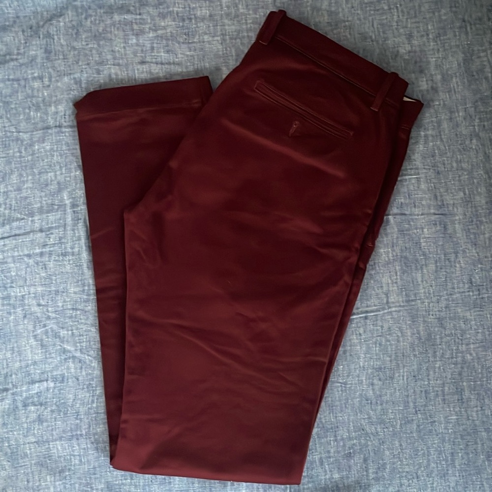 Men’s maroon J. Crew pants -33 x 32